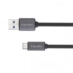 USB kabel USB A wt./ wt micro C 0,5m KRUGER