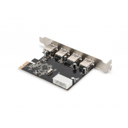DIGITUS KONTROLER USB 3.0 PCI-E 4 PORTY