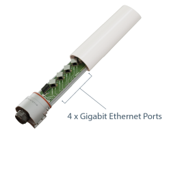 MikroTik GPeRx4 SWITCH IP68 1x1GE PoE++ IN,3xPoE+