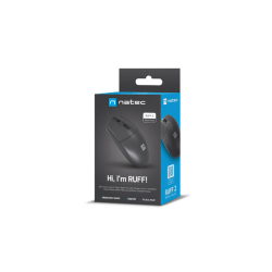 MYSZ NATEC RUFF 2 PRZEWODOWA 1000DPI CZARNA
