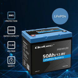 Qoltec Akumulator LiFePO4 12V 50Ah BMS