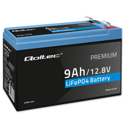 Qoltec Akumulator LiFePO4 12V 9Ah BMS