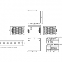 ZI 24V/20A  SDR-480P-24 zasilacz na szynę DIN-11130