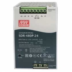 ZI 24V/20A  SDR-480P-24 zasilacz na szynę DIN