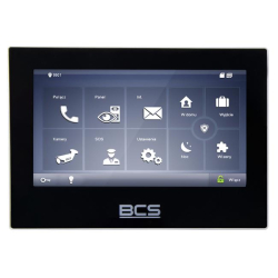 BCS-MON7700B-S monitor domofonowy czarnyPoE802.3af