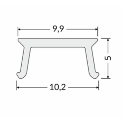 Opr.LED HIDE10 C4 klosz mleczny -13887