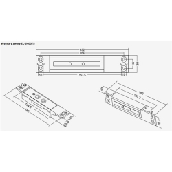 Zwora elektromagnetyczna wpuszczana EL-2400TS-14359