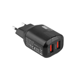 Ładowarka sieciowa USBx2 5V 2,4A
