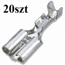 Konektor gł. F4.8 100szt żeński samochodowy 20szt