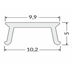Opr.LED HIDE10 C4 klosz mleczny -14654
