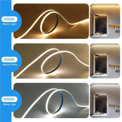 LED.taśma biały zimna COB 480 5m 6W/m 4mm 12V -15219