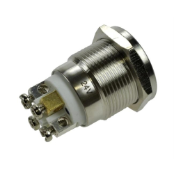 Przycisk ON GQ19PF-10E/B/24V/S 19mm podś NIEBIESKI-15366