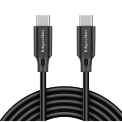USB kabel USB C wtyk / wtyk Type-C 2,5m 100W K&M