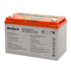 Akumulator 12V 100Ah REBEL głębokiego rozładowania