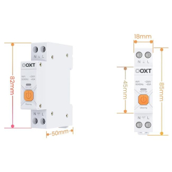 Sterownik WiFi licznik 63A DIN TUYA T335, tempera -15657