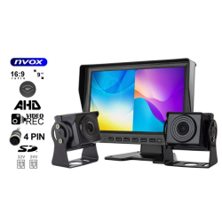Monitor 9" TFT 4PIN QUAD AHM6132R-S NVOX 12V 24V