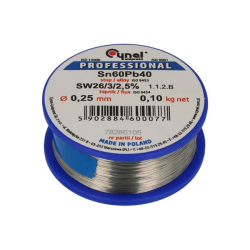 Lut cynowy LC60 0.25mm 0,1kg-490