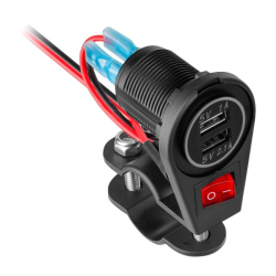 Ładowarka motocyklowa 2xUSB 3100 mA