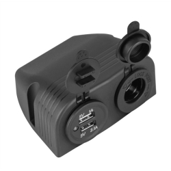 Ładowarka samochodowa 2xUSB 3,1A + gn.zapalniczki