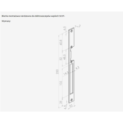 Elektr. SZYLD długi prosty BS16-250-16377