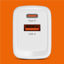 Ładowarka sieciowa USB K@M QC 65W GaN PD, QC-3352ef02c6c932f3199fb80b0da2ee41