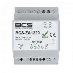 BCS-ZA1220V zasilacz na szynę DIN 12V 2A-4279