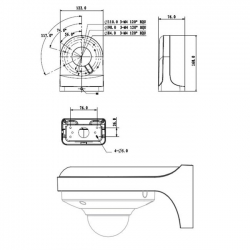 Uchwyt kamery BCS-UDU kątowy-724ef0d911c2c6775bd290c483970d07