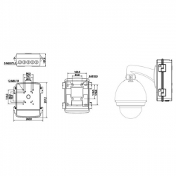 Uchwyt kamery BCS-ASD adapter do BCS-USDD i PTZ-7fd468788f4b49d760ff5f031179a509