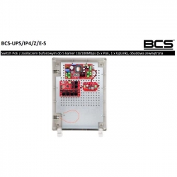 BCS-UPS/IP4/Z/E-S zas.4-kam IP  SWITCH Poe zewn -8055