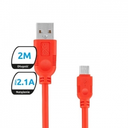 USB kabel USB A wtyk / wtyk micro USB  2m eXc-8669