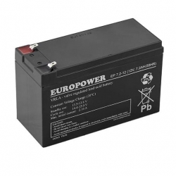 Akumulator 12V 7,2Ah Europower EP7.2-12 T2-37