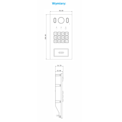 BCS-PAN1611S-S panel wideofonowy jednorodzinny