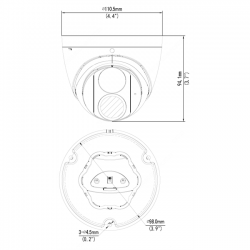 Kamera IP 8Mpix BCS-P-EIP28FWR3-Ai2-G 2,8mm